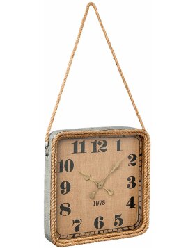 wall clock Rope - square 5KL0092 Clayre Eef