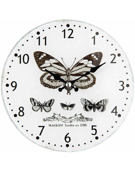 Wanduhr Butterfly 17x4 cm - 6KL0443 Clayre Eef