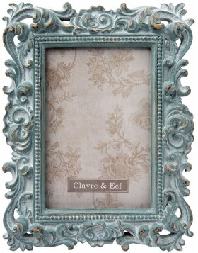 2F0436 Clayre Eef - picture frame green/blue