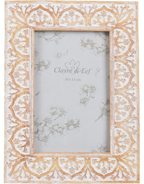 2F0454 Clayre Eef - picture frame brown/white