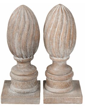 bookend CONE - 6PR2202 Clayre Eef in brown/white