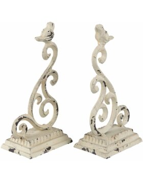 bookend BIRD - 6Y2624 Clayre Eef in shabby white