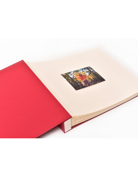HNFD Jumbo Fotoalbum Flat rosso 28,5x36,5 cm 100 cremefarbige Seiten