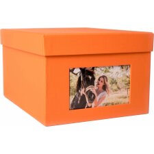 XL Fotobox Kandra 700 Fotos 13x18 cm orange