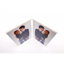 double portrait frame acrylic 13x18 cm
