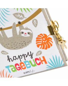 diary Happylife Faultier - 44 580 Goldbuch