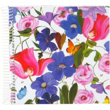 Goldbuch Album à spirales Garden of Colors 20x20 cm 40 pages blanches
