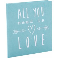 Goldbuch journal de mariage All you need is love turquoise 23x25 cm 44 pages