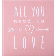 Wedding Diary All you need is love pink