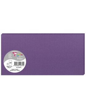 Pack 25 Cards Pollen, DL 106x213mm, 210g - Purple