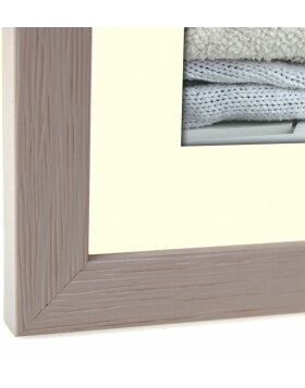 ZEP Marco de madera Regent taupe 13x18 cm con Passepartout 9x13 cm