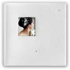 LINDA Hochzeitsalbum 32x32 cm weiß