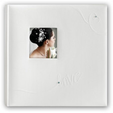 LINDA Hochzeitsalbum 24x24 cm weiß