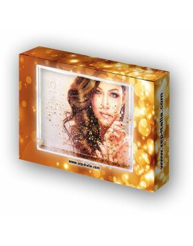 10x15 cm glitter shaking frame SHAKE gold