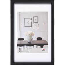 Staal Stijl kunststof frame 10,5x15 cm zwart