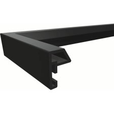 Marco de plástico Steel Style 10,5x15 cm negro