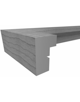 cornice 3D in legno grigio Stoccolma 40x40 cm