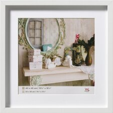 Walther 3D wooden frame Stockholm white 40x40 cm with mat 30x30 cm