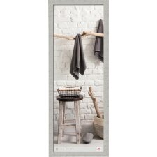 Home Cornice in legno 30x90 cm grigio chiaro