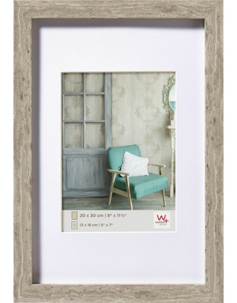 wooden frame Stockholm gray 70x100 cm