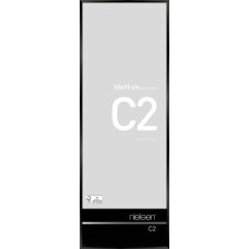 Marco de aluminio C2 anodizado negro brillo 33x95 cm
