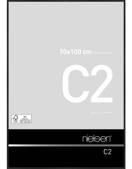 Nielsen Alurahmen C2 schwarz matt 70x100 cm