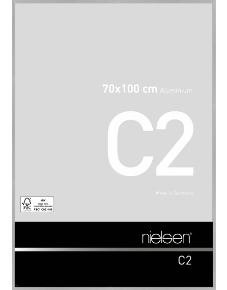 Nielsen Alurahmen C2 struktur silber matt 70x100 cm