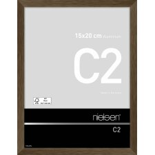 Nielsen telaio in alluminio C2 struttura noce opaco 15x20 cm