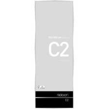 Marco de aluminio C2 blanco brillante 35x100 cm