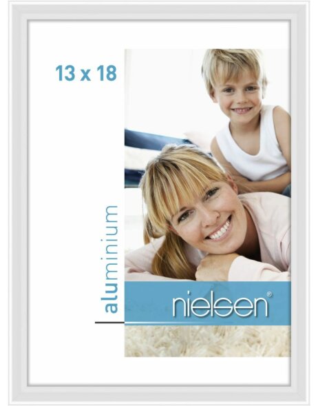 Nielsen Alurahmen Classic wei&szlig; 13x18 cm