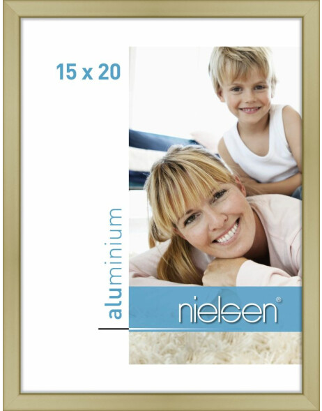 Cornice Nielsen in alluminio Classic oro opaco 15x20 cm
