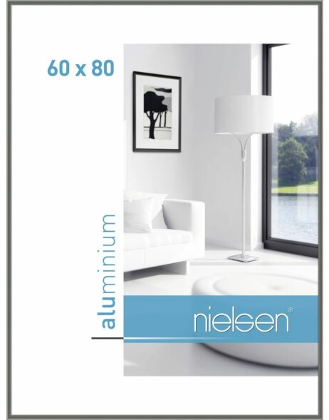 Nielsen Alurahmen Classic kontrastgrau 60x80 cm