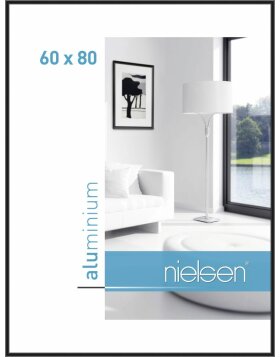 Telaio Nielsen in alluminio Classic anodizzato nero 60x80 cm