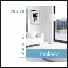Telaio Nielsen in alluminio Classic anodizzato nero 70x70 cm
