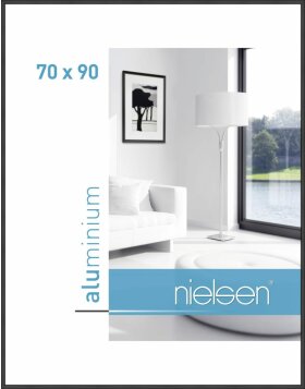 Telaio Nielsen in alluminio Classic nero opaco 70x90 cm