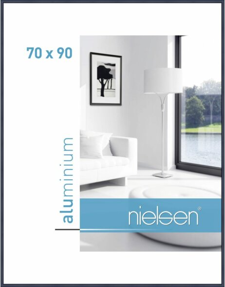 Cadre alu Nielsen Classic bleu 70x90 cm