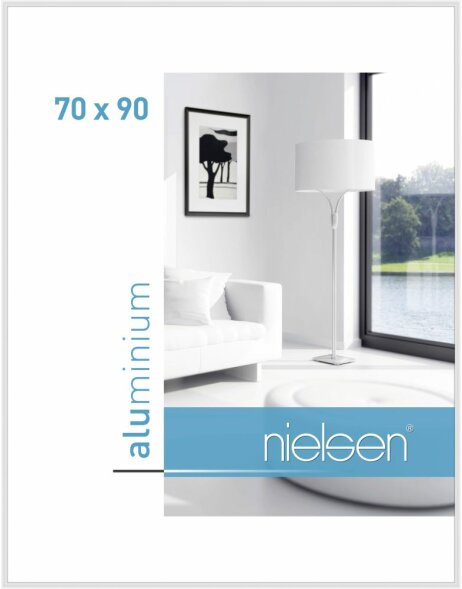 Nielsen Aluminum frame Classic 70x90 cm glossy white