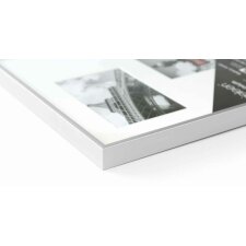 Cornice in alluminio Gallery Junior argento 2 foto 10x15 cm