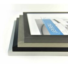 Nielsen Aluminium Fotolijst Cambio, 60x80 cm, Structuur Zilvermat