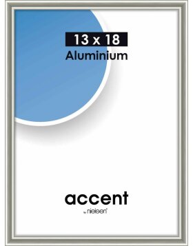 Aluminiowa ramka na zdjęcia Accent, 13x18 cm, Pearl Mercury
