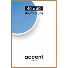 Accent aluminium frame 40x60 cm frosted copper