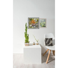 Accent aluminium frame 70x70 cm frosted silver