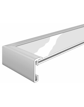Accent aluminium frame 70x70 cm glossy white
