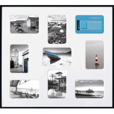 Nielsen Aluminium Bilderrahmen Pixel-Collage 9 Fotos 10x15 cm schwarz