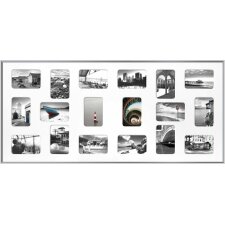 Nielsen pixels Aluminum Photo Gallery 18 photos 10x15 cm silver