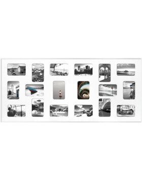 Galerie photo alu Nielsen Pixel 18 photos 10x15 cm blanc