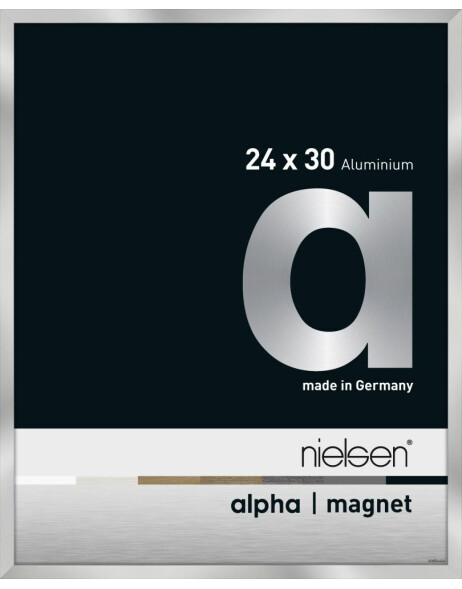 Marco de aluminio Nielsen Alfa Im&aacute;n, 24x30 cm, Plata