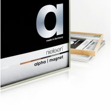 Nielsen Aluminium Fotolijst Alpha Magneet, 24x30 cm, Platina