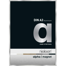 Nielsen Aluminium Bilderrahmen Alpha Magnet, 29,7x42 cm, Silber