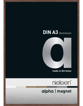 Nielsen Aluminium Bilderrahmen Alpha Magnet, 29,7x42 cm, Wengé Hell